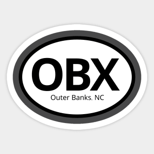 OBX Outer Banks NC Symbol Sticker